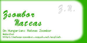 zsombor mateas business card